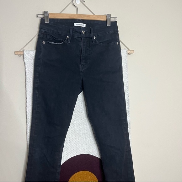 GOOD AMERICAN GOOD SKINNY LEG BLACK JEANS SIZE 25 - Picture 6 of 6